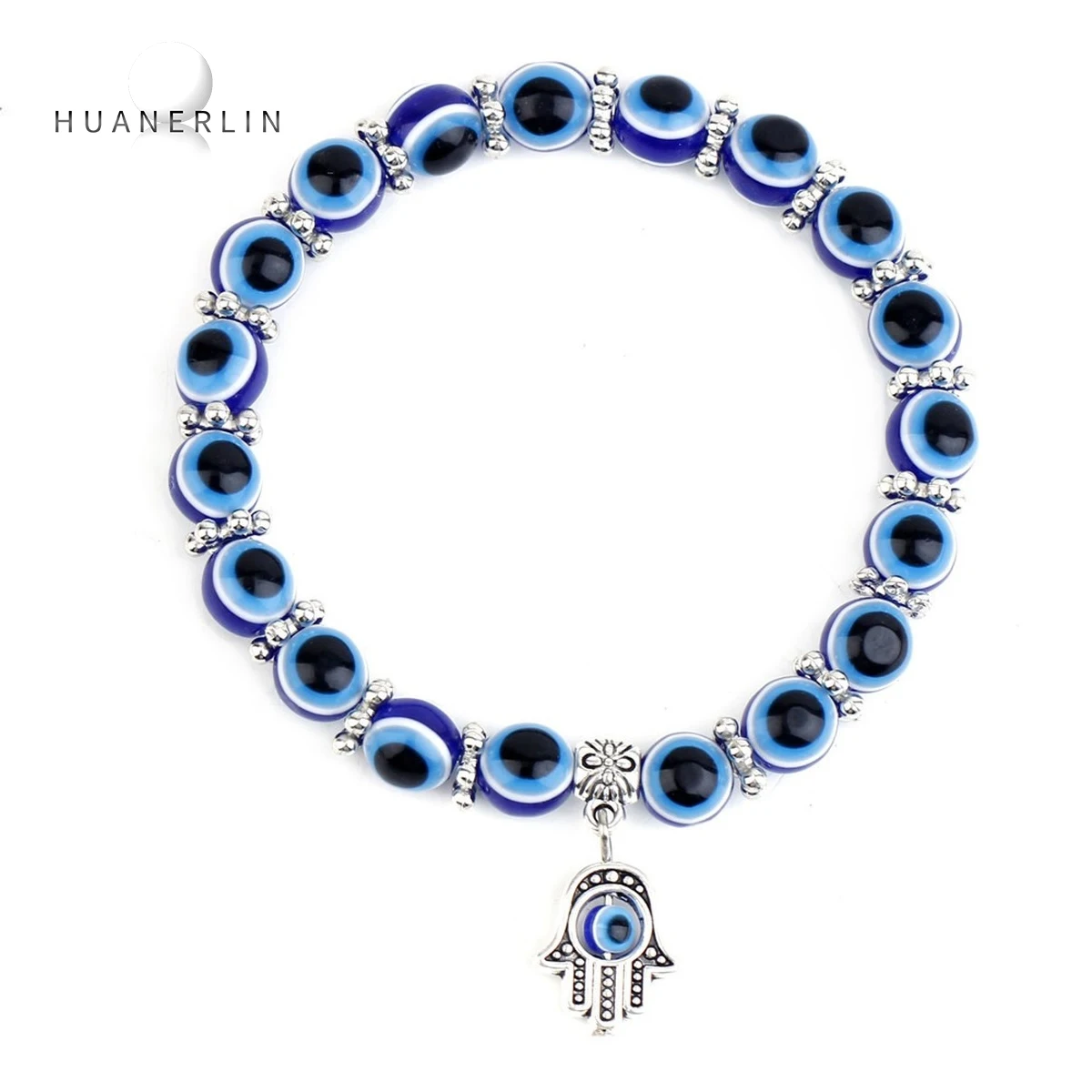 

Blue Eyes Bracelet Fatima Palm Devil's Eye Beaded Bracelet Gift Couple Women's Beads Boho Jewelry Evil Eye Charm Friendship