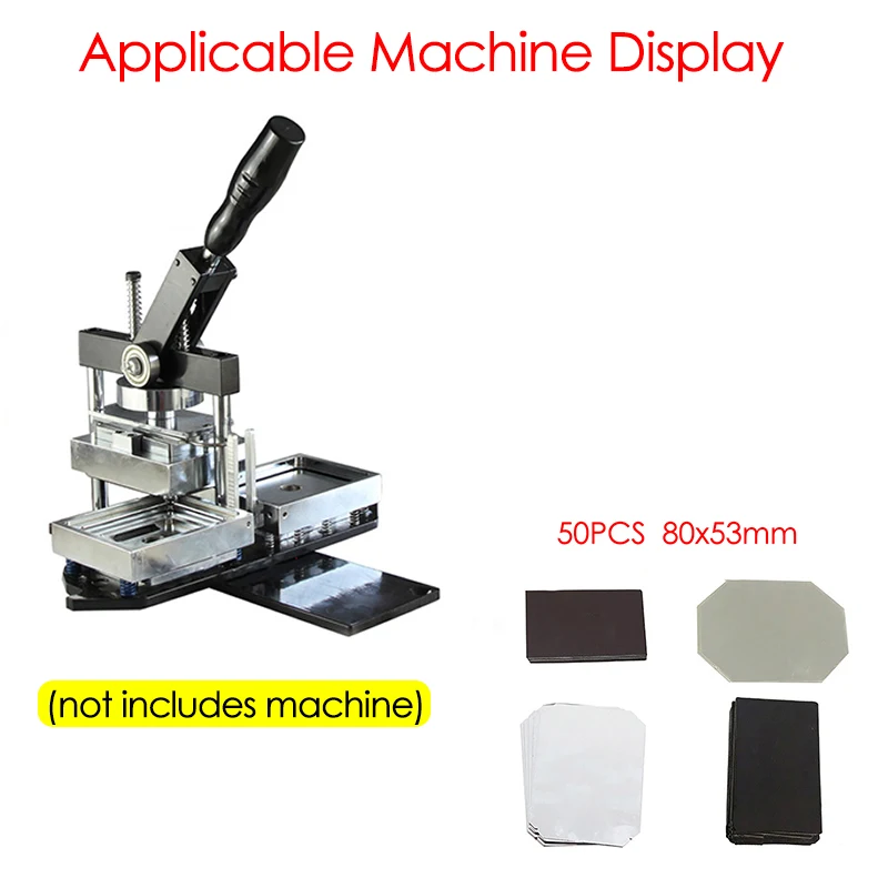 50 комплектов 80x53 мм прямоугольные магниты на холодильник DIY материалы для