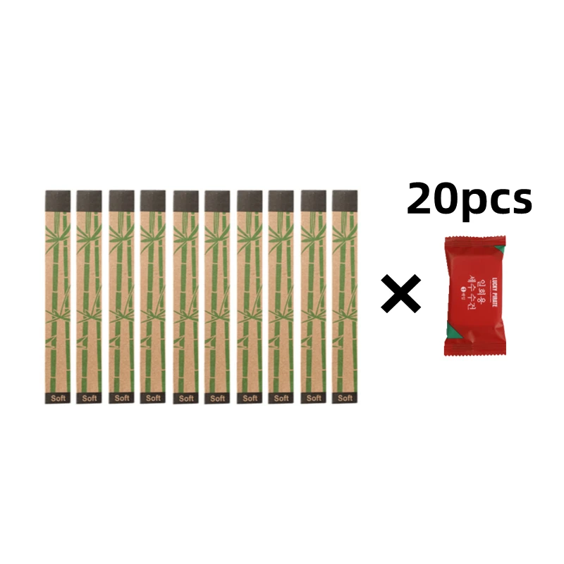 

10Pcs Natural Bamboo Toothbrushes Set Soft Bristle Charcoal Teeth Whitening Tooth Brush With 20pc Compressed Wipes Travel Towels