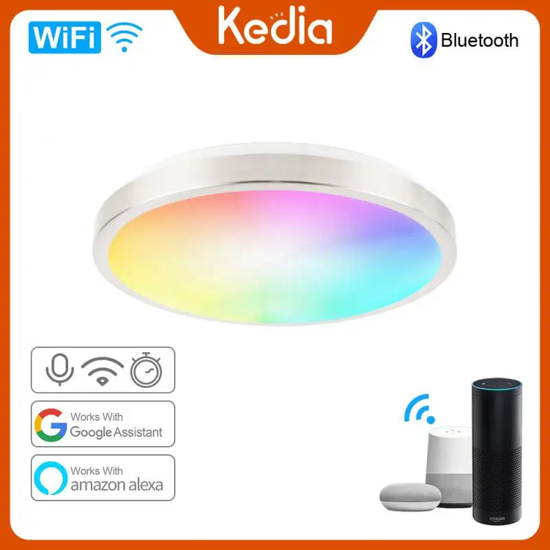 

Tuya 15W/18W RGB Dimmable lamp Wifi Smart LED Ceiling Chandelier APP Control Voice Control Works With Alexa Home Assistant