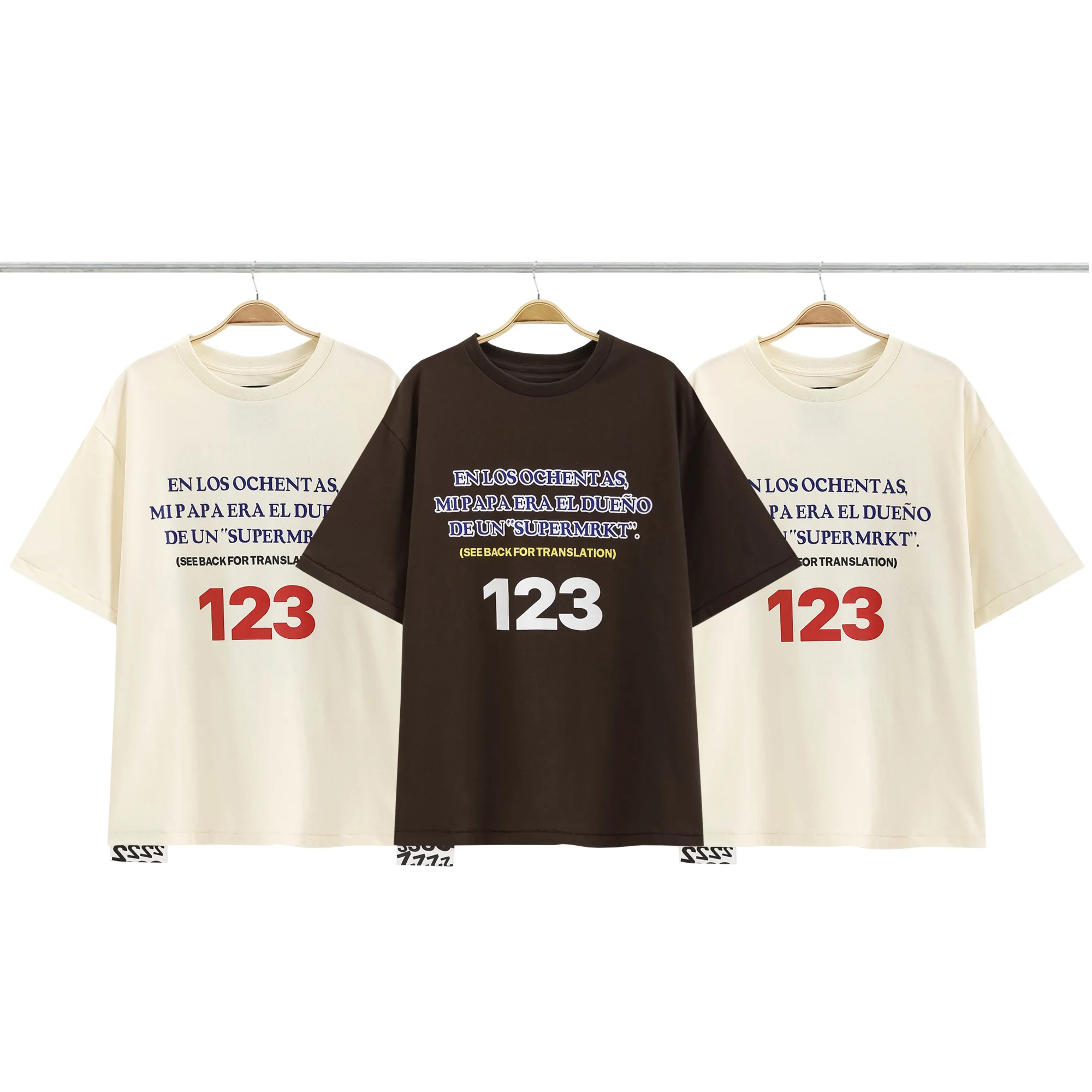 

Летняя футболка оверсайз RRR123 2023, мужская и женская футболка 1:1 лучшего качества RRR 123, топ с пышным принтом и надписью, футболка с потертым коротким рукавом