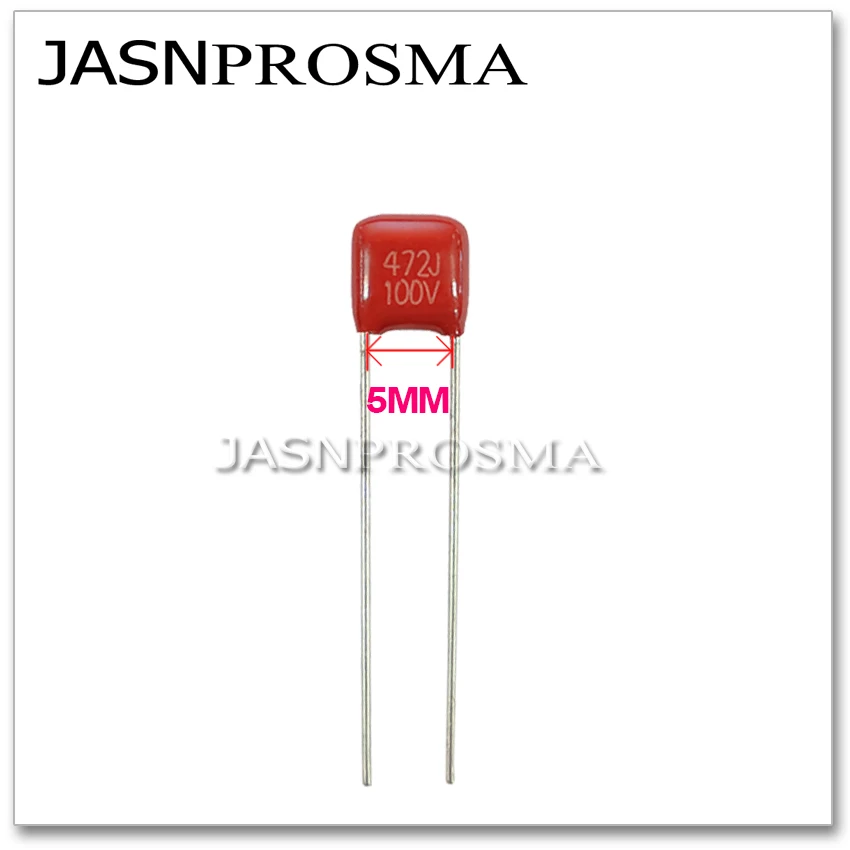 Фото Конденсаторы JASNPROSMA CBB, шаг выводов 5 мм, 100 В, 1000 шт., 680 нФ, 820 нФ, 1 мкФ, 684J, 824J, 105J, 0.68 мкФ, 0.82 мкФ, DIP, 5%, CBB21, CBB22 №2