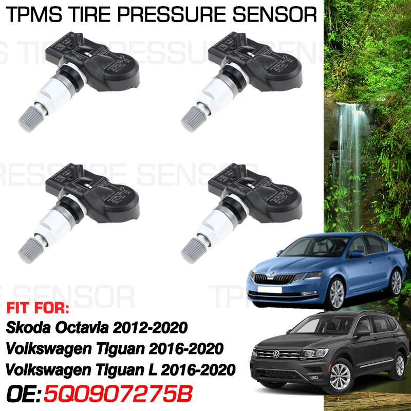 Датчик контроля давления в шинах 5Q0907275B для Volkswagen VW Tiguan L 2016-2020 2018 Skoda Octavia Mk3 III 5E