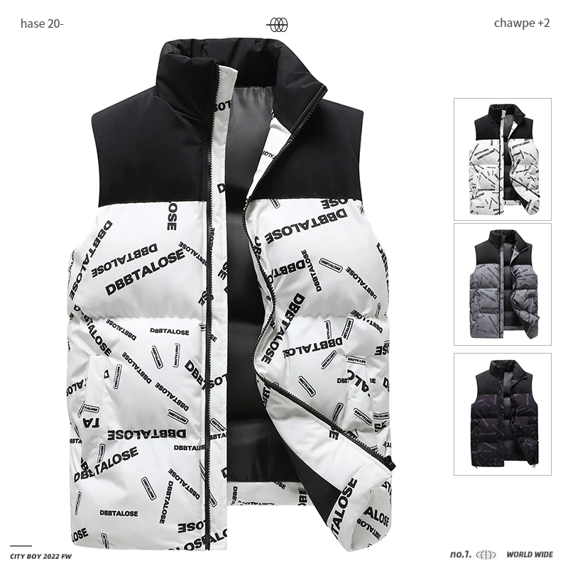 

Новинка 2023, японская, Корейская и Американская Кожаная осенне-зимняя мужская хлопковая куртка с воротником-стойкой, мужской теплый жилет