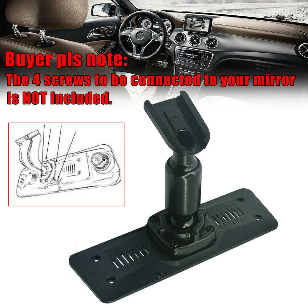 

For Car DVR Instead Of Strap Mirror Back Plate Panel+Bracket Replacement