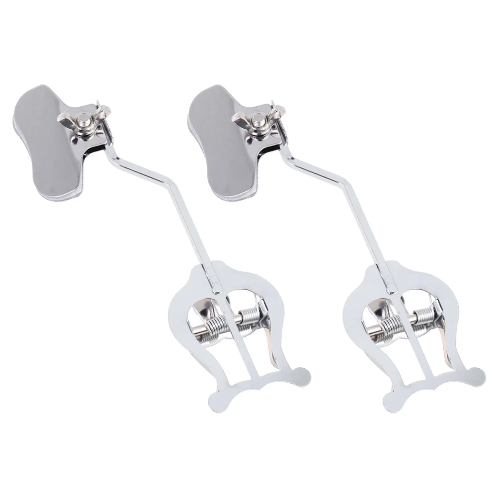 

2 шт., железные зажимы для тромбона (серебристые)