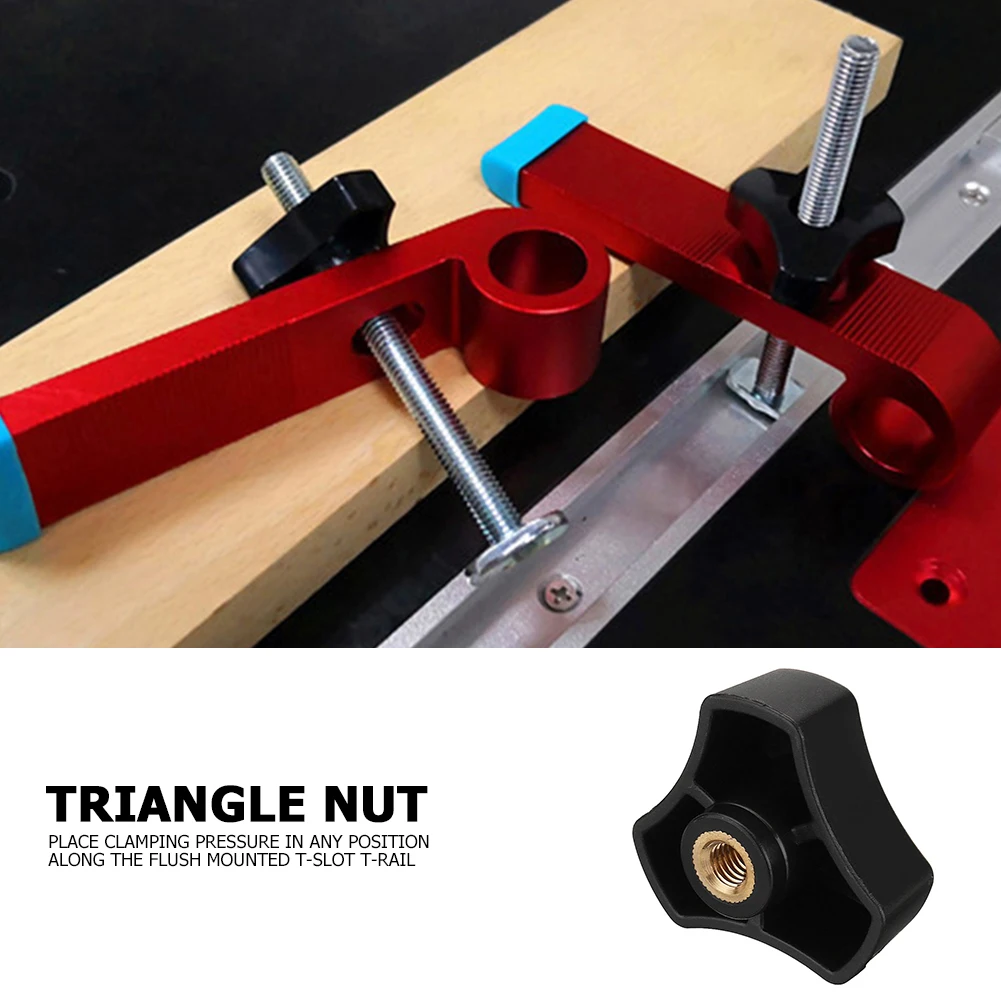 

Треугольная Т-образная гайка M6, алюминиевый сплав, высокая прочность, деревообрабатывающий стол, деревянный портативный фрезерный стол