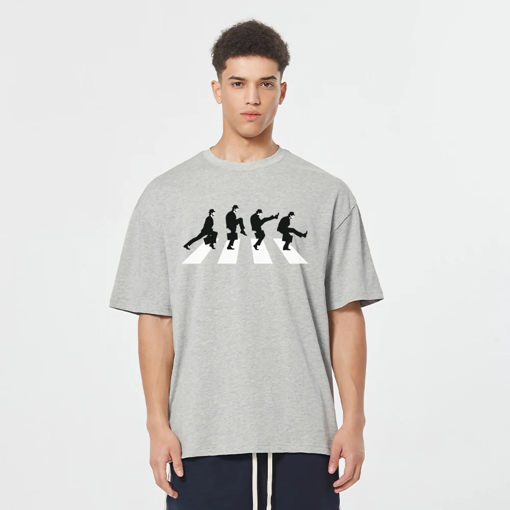 

2022 летняя брендовая мужская футболка с принтом Монти питон Министерства по ходьбе футболка с принтом Мужские повседневные топы с коротким рукавом Футболка