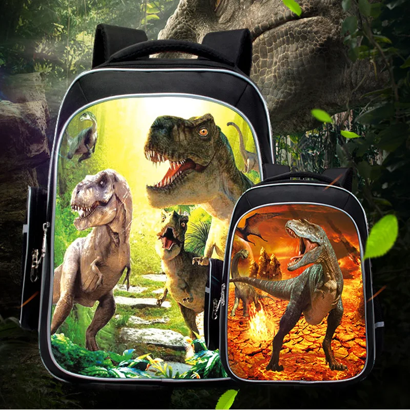 

New Jurassic Dinosaur World 3 Cute Children's Dinosaur Backpack Student Anime Cartoon Schoolbag Creative Gift Wholesale