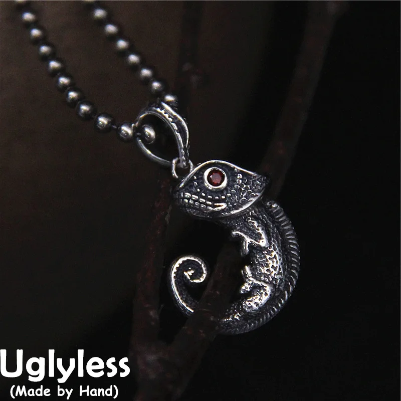 

Бесшумная ящерица, потрясающие крутые ювелирные изделия для девочек для женщин, потрясающие ранние ожерелья без цепочек, серебро 925 пробы