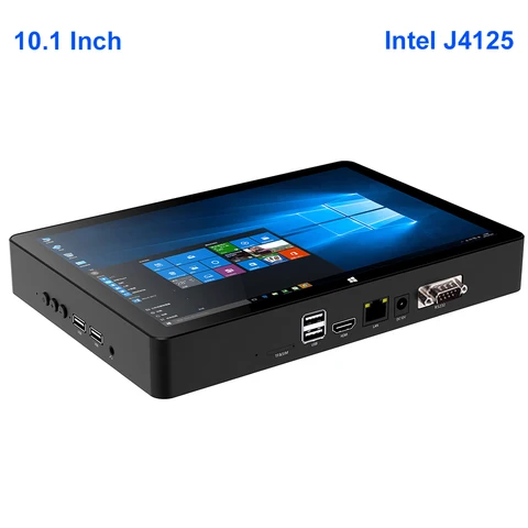 2024 настенный планшетный ПК POE Box промышленный Windows 10 10,1 дюймовый сенсорный экран Intel J4125 16 Гб ОЗУ 1 ТБ RJ45 4G LTE Sim RS232