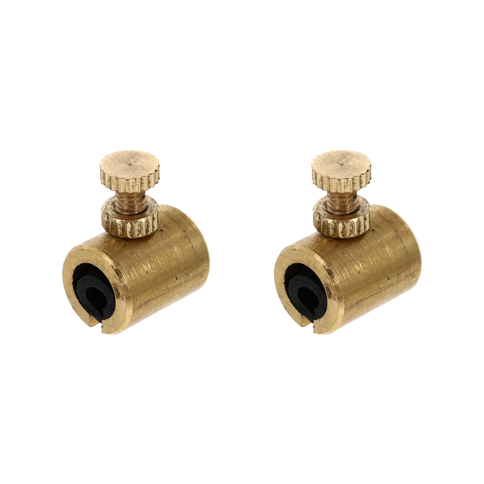 

2 Pcs Violin Wolf Sounder Copper Note Suppressor Cello Accessory Instrument Mute Part