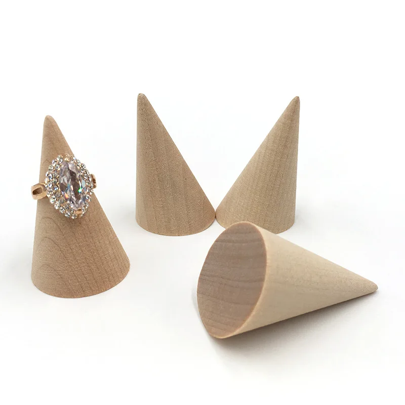 

Nature Wood Rings Display Rack Shelf Rtings Show Stand Showcase Rack Jewelry Storage Ring Organizer Tools Jewelry Storage Craft