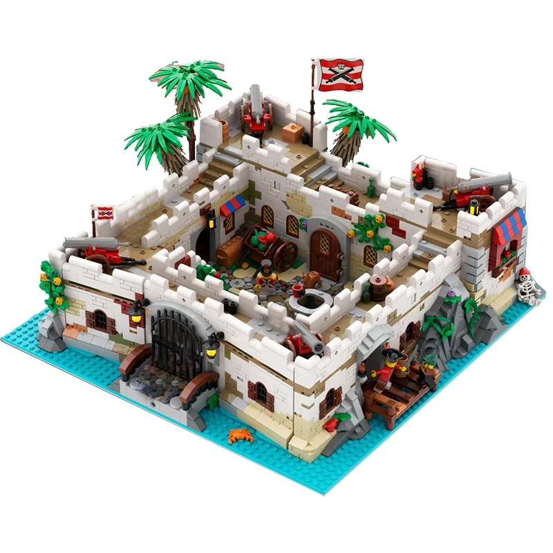 НОВЫЙ 3382 шт. средневековая пиратская серия MOC солдатская крепость модель DIY