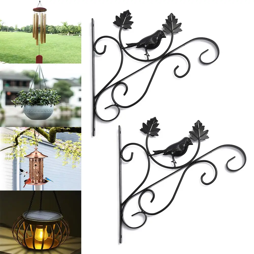 

Iron Pot Decor Basket Hooks Home Garden Flower Holder Planter Hooks Lantern Hanger Plant Bracket