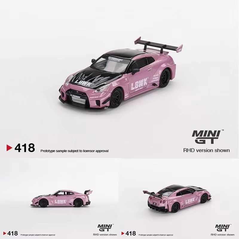 

MINI GT 1:64 Model Car 35GT-RR Ver.2 LB-Silhouette WORKS GT Alloy Die-Cast Vehicle #418 LHD