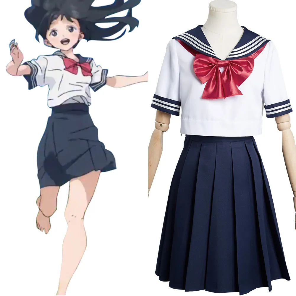 

Anime Akebi‘s Sailor Uniform Komichi Akebi Cosplay Costume School Uniform JK Skirt Skirt Outfits Halloween Carnival Suit