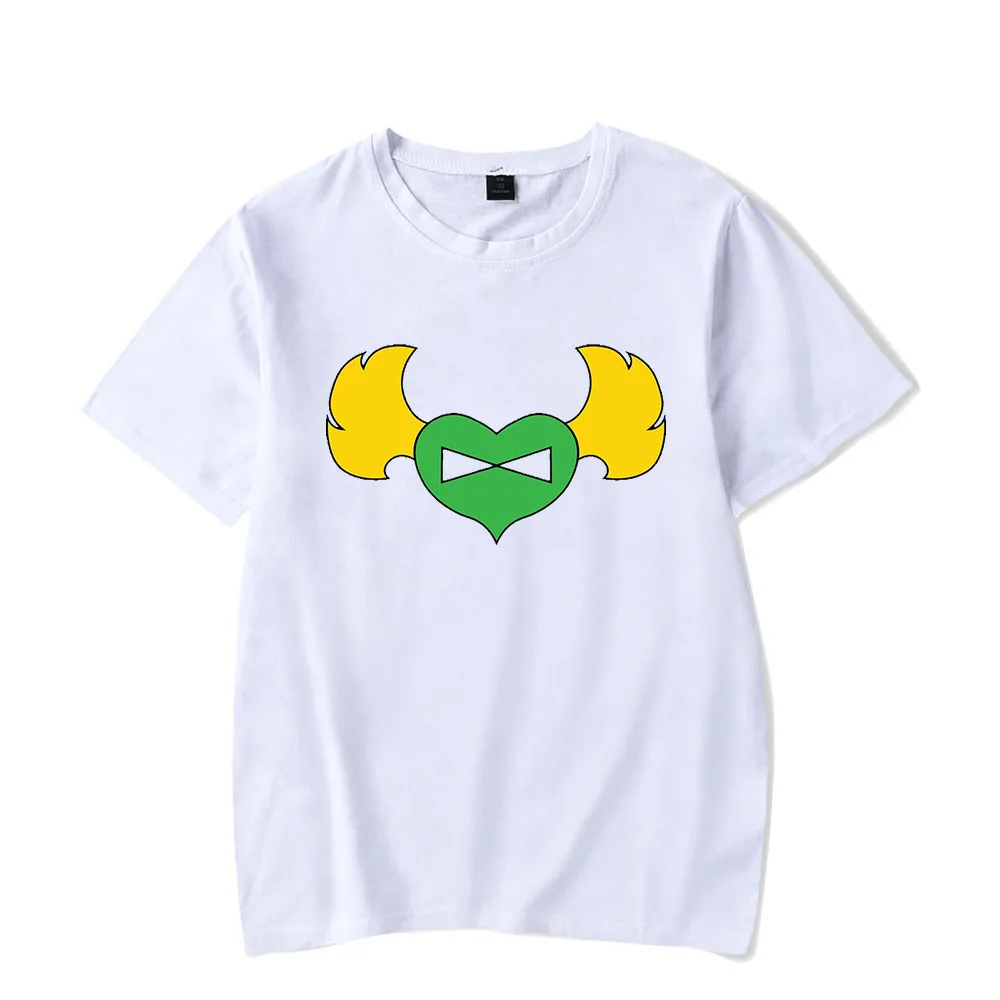 

Футболка с круглым вырезом и коротким рукавом для мужчин и женщин, футболка с японским аниме Джоджо «Невероятные приключения», одежда, 2023