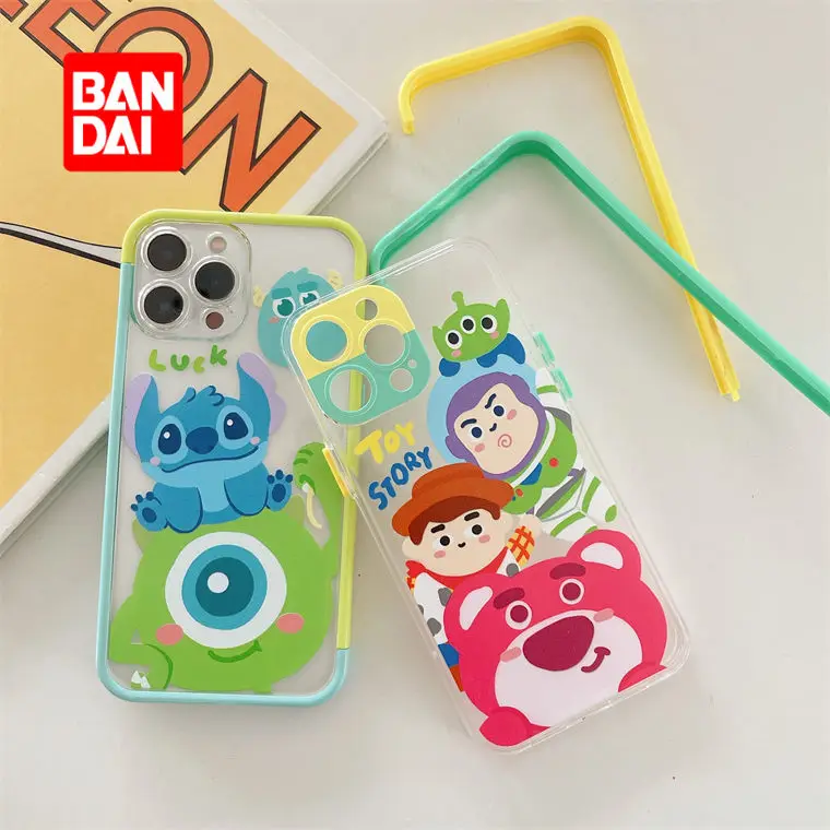 

Bandai 3 в 1 чехол для телефона iPhone 13 13Pro 12 12Pro 11 Pro X XS Max XR 7 8 Plus мультяшный чехол Kawaii Trend Soft Fundas