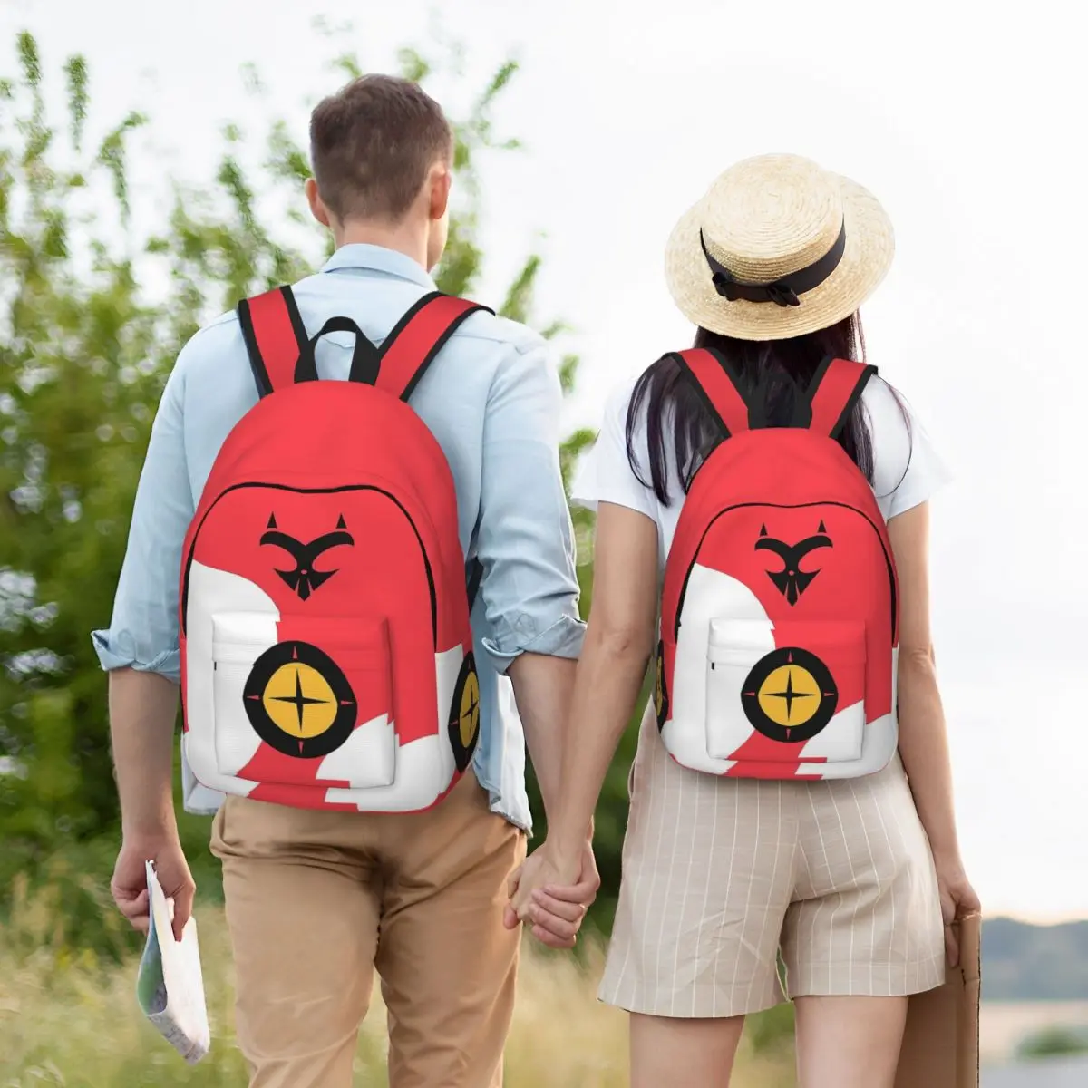 Спортивный рюкзак Helluva Boss Blitzo для мальчиков и девочек школьный учеников книг