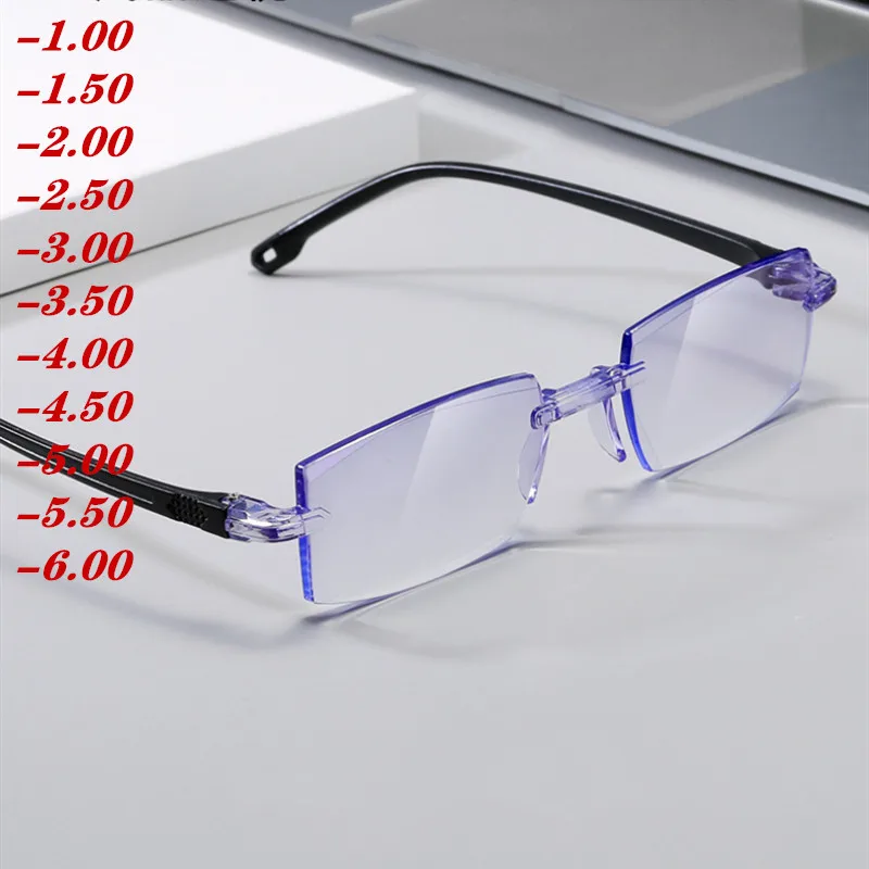 Men Myopia Glasses Fashion Women Men Optical Anti Blue Light Prescription Glasses Eyeglasses Myopia -1.0 -1.5 -2.0 To -4.0