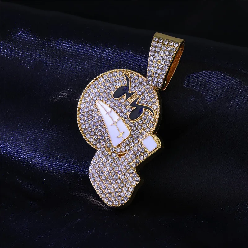 

Hip Hop Men Women Iced Cuban Chain Necklace Men Cute Animal Pendant Wholesale Jewelry Gifts 42 Styles Jewelry Inlaid Accessories