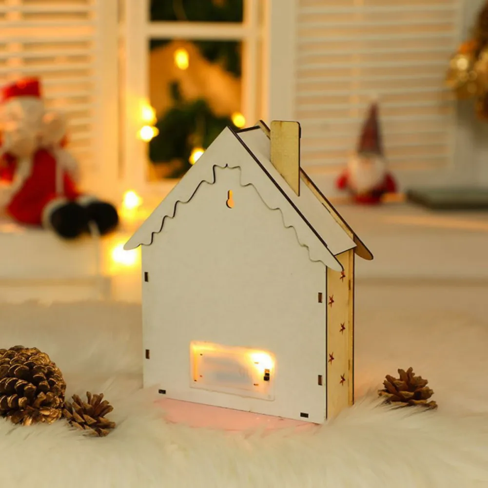 Деревянный Рождественский Декор в деревенском стиле с искусственными