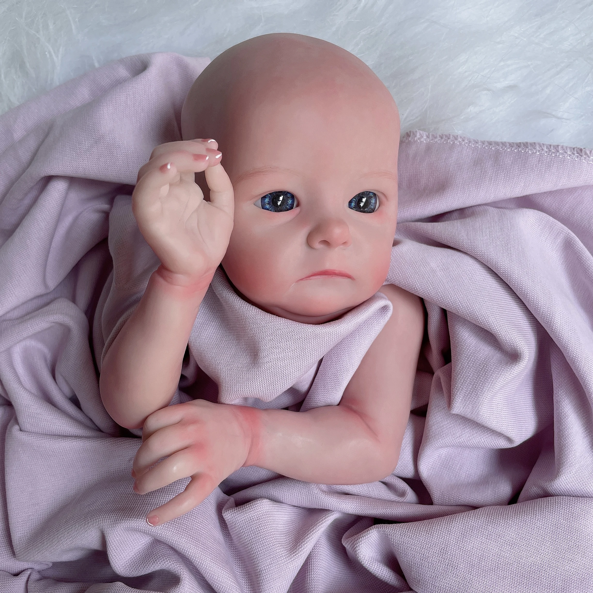 Painted Reborn Baby Kit Tink Unassembled 16 Inches Newborn Size No Hair Baby Kit DIY Toy Figure Gift For Kids