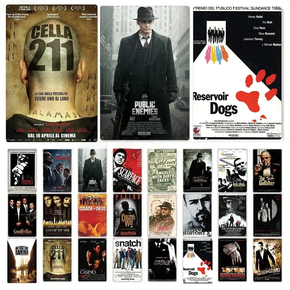 Винтажная Алюминиевая Табличка 20x30 См Ретро Гангстерская Вывеска Декор Для Кафе