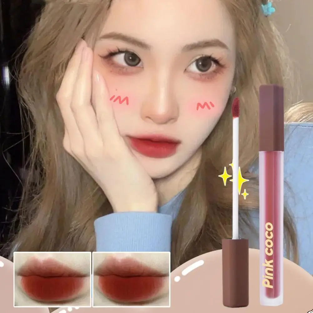 

Moisturizing Matte Lip Gloss Lip Mud Pink Satin Soft Soft Silky Nude Catkin Gloss Makeup Custom Cosmetics Lip Smooth Q0N2