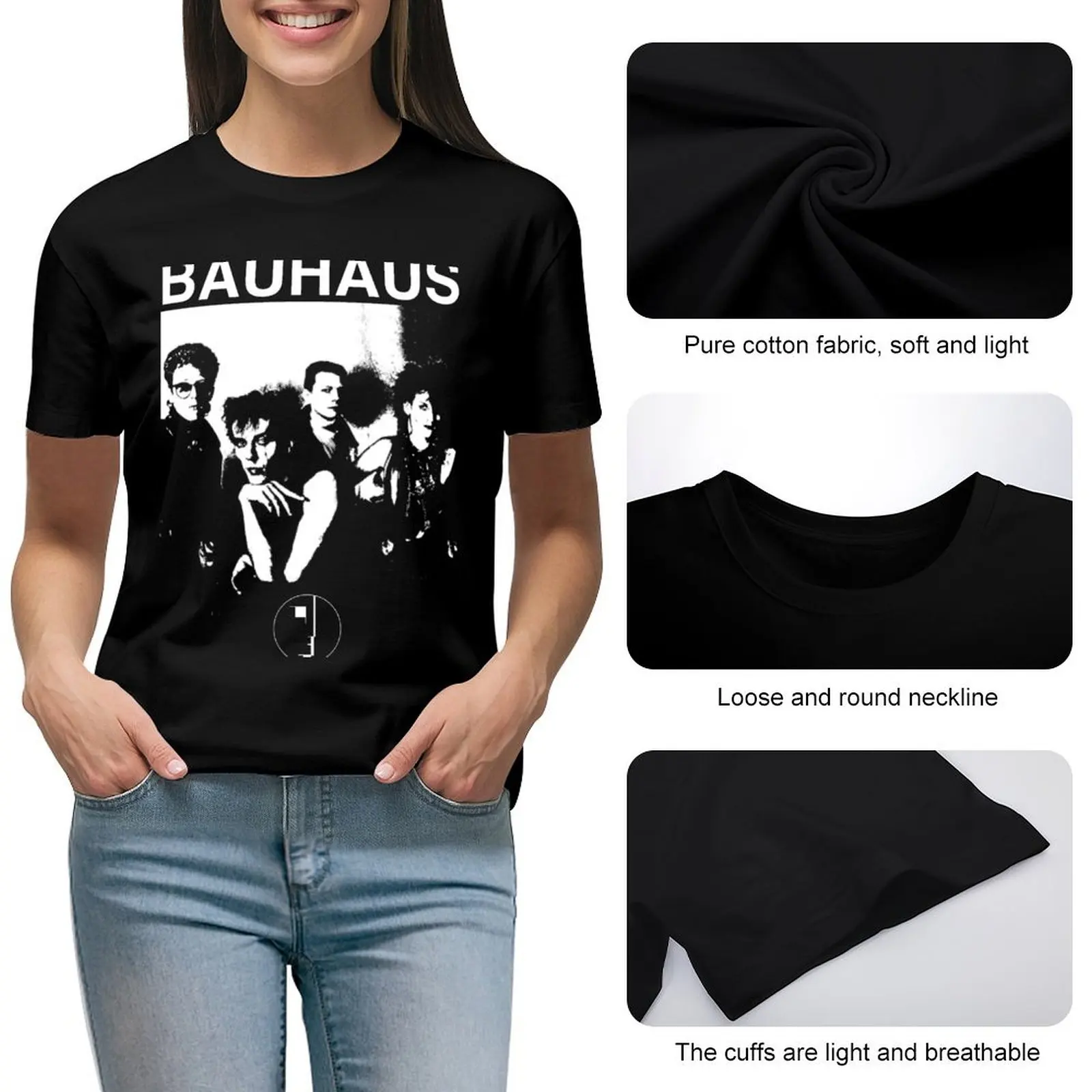 Bauhaus 80-х годов веселая кавайная одежда летний топ женская