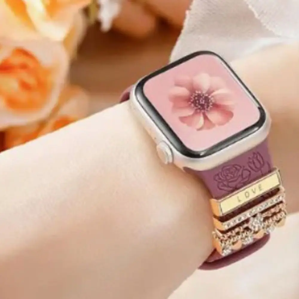 Модный металлический ремешок декоративное кольцо браслет брошь для часов