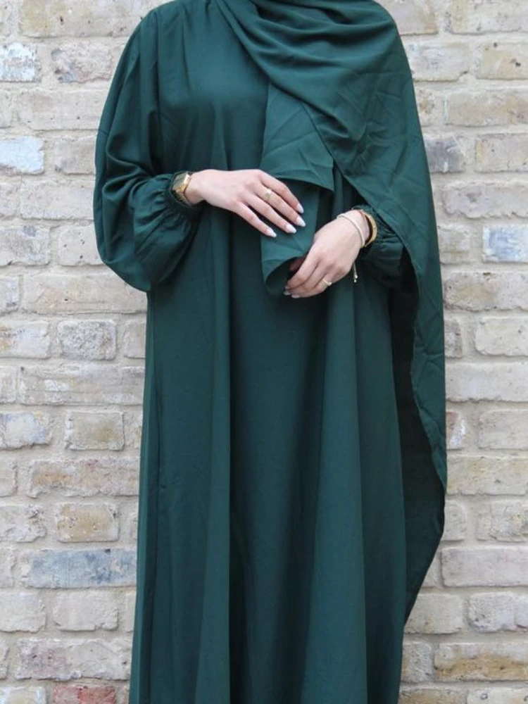 

Ramadan Muslim Hooded Abaya Prayer Dress Long Khimar Hijab Robe Dubai Turkey Islam Abayas for Women Kaftan Dress Jilbab Djellaba