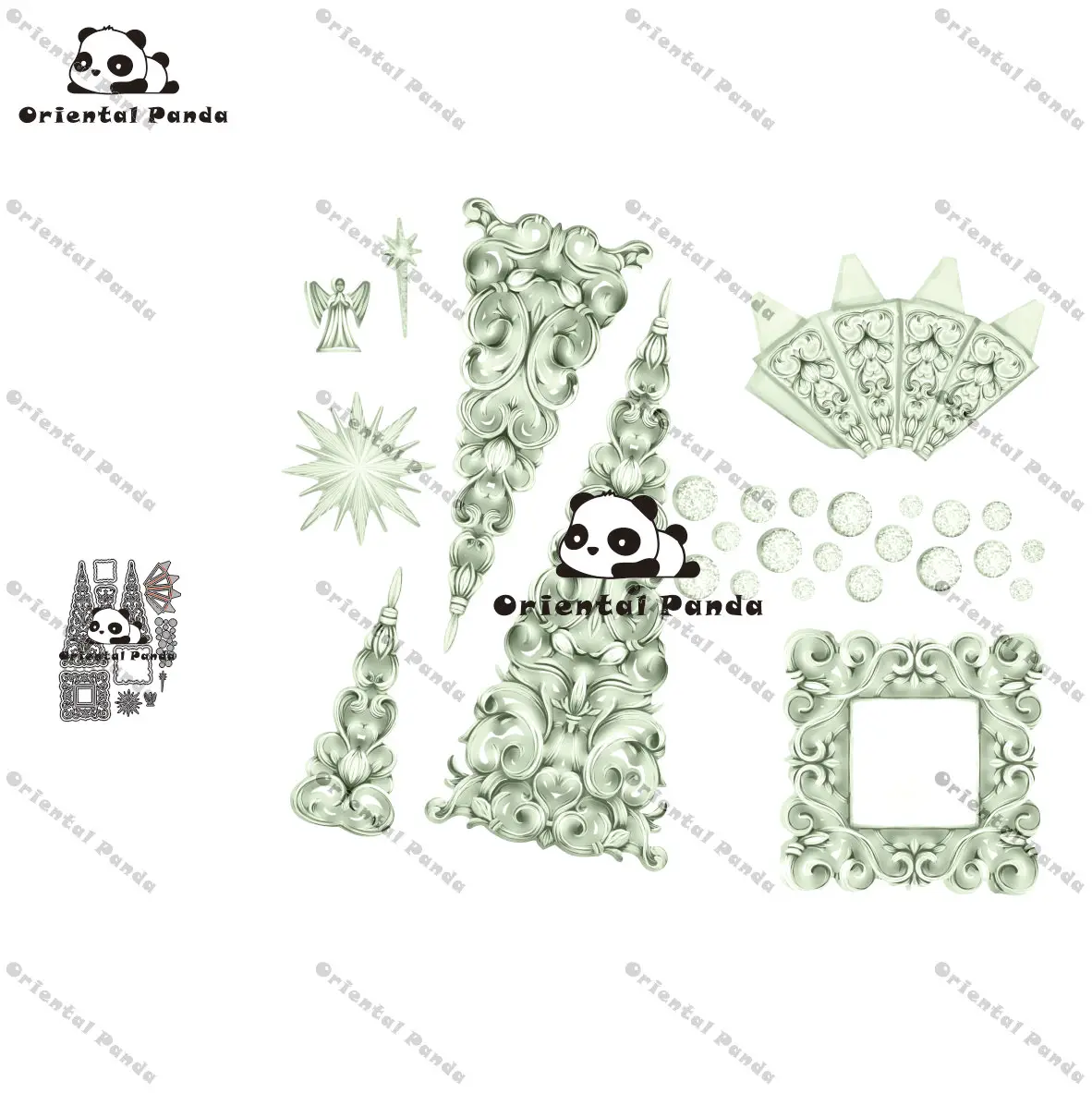 

New mold 2022 DIY die cutting Christmas tree explosion box process metal mold