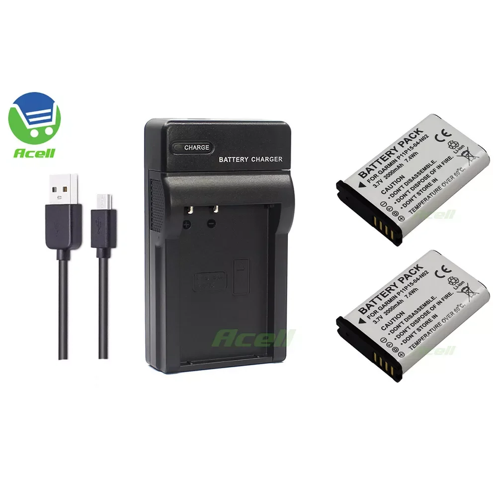 

P11P15-04-N02 361-00053-00 Battery for GARMIN Montana 680t 650t 610t 600t aera 660 660C Alpha 100 200i Atemos 100 Handheld GPS