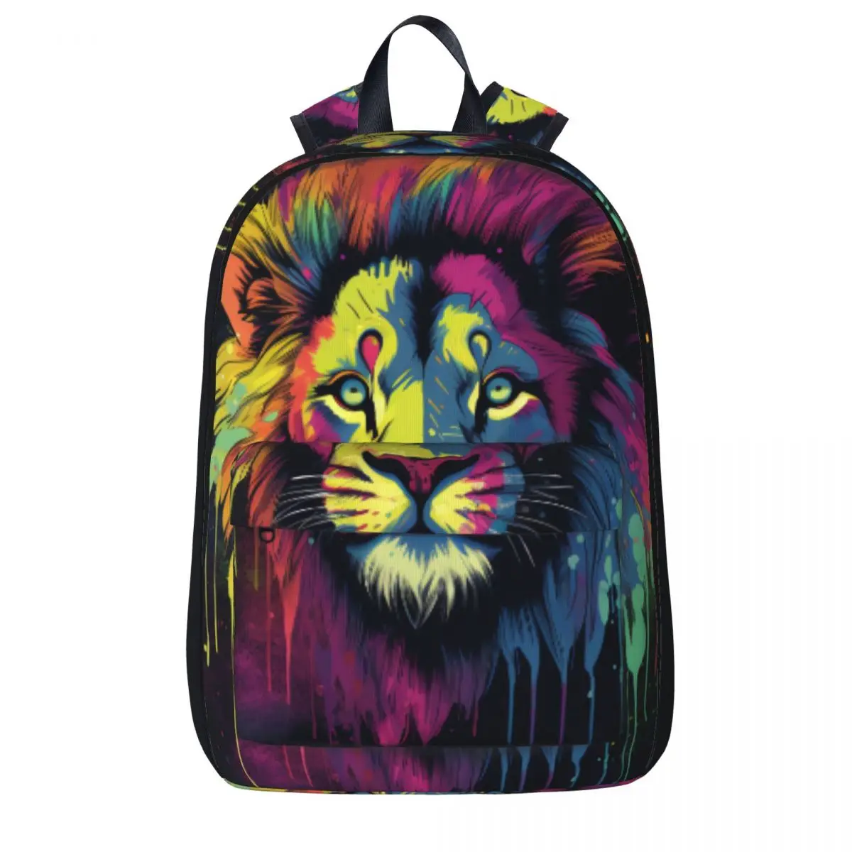 

Lion Backpack Psychadelic Grafitti Sport Backpacks Male Colorful Pattern School Bags Modern Rucksack