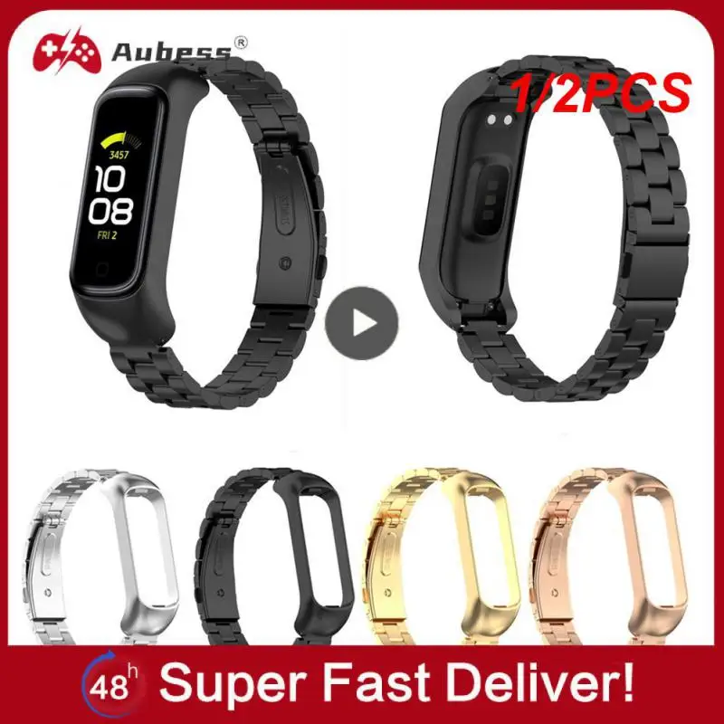 

1/2PCS Strap For Mi Band 5 4 3 6 Stainless Metal Opaska Correa Mi Bend 4 Miband 5 Wristbands Bracelet Global Version NFC