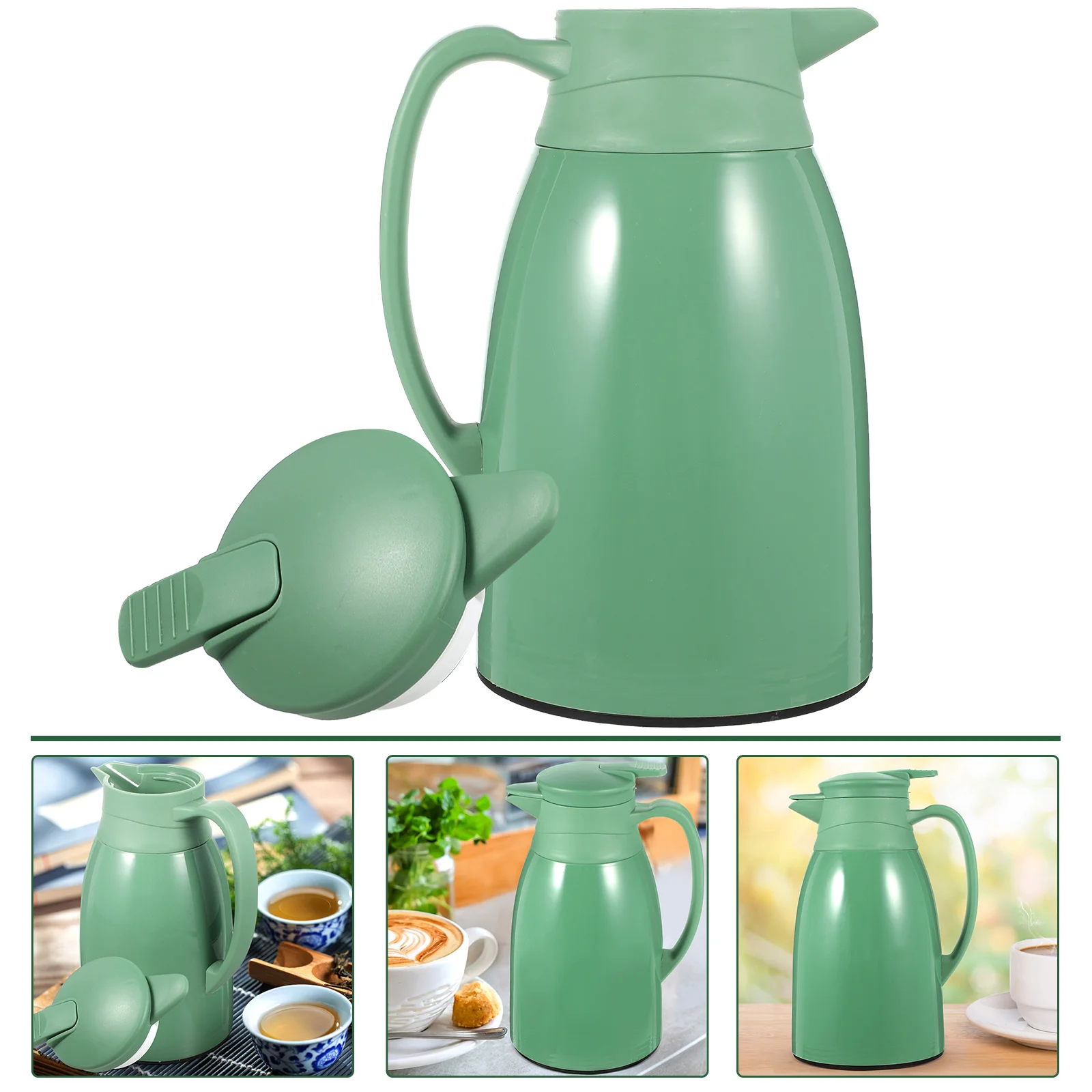 

Thermal Jug Handheld Water Bottles Insulated Handle Simple Camping Kettle Cold Drinks Home Daily Use