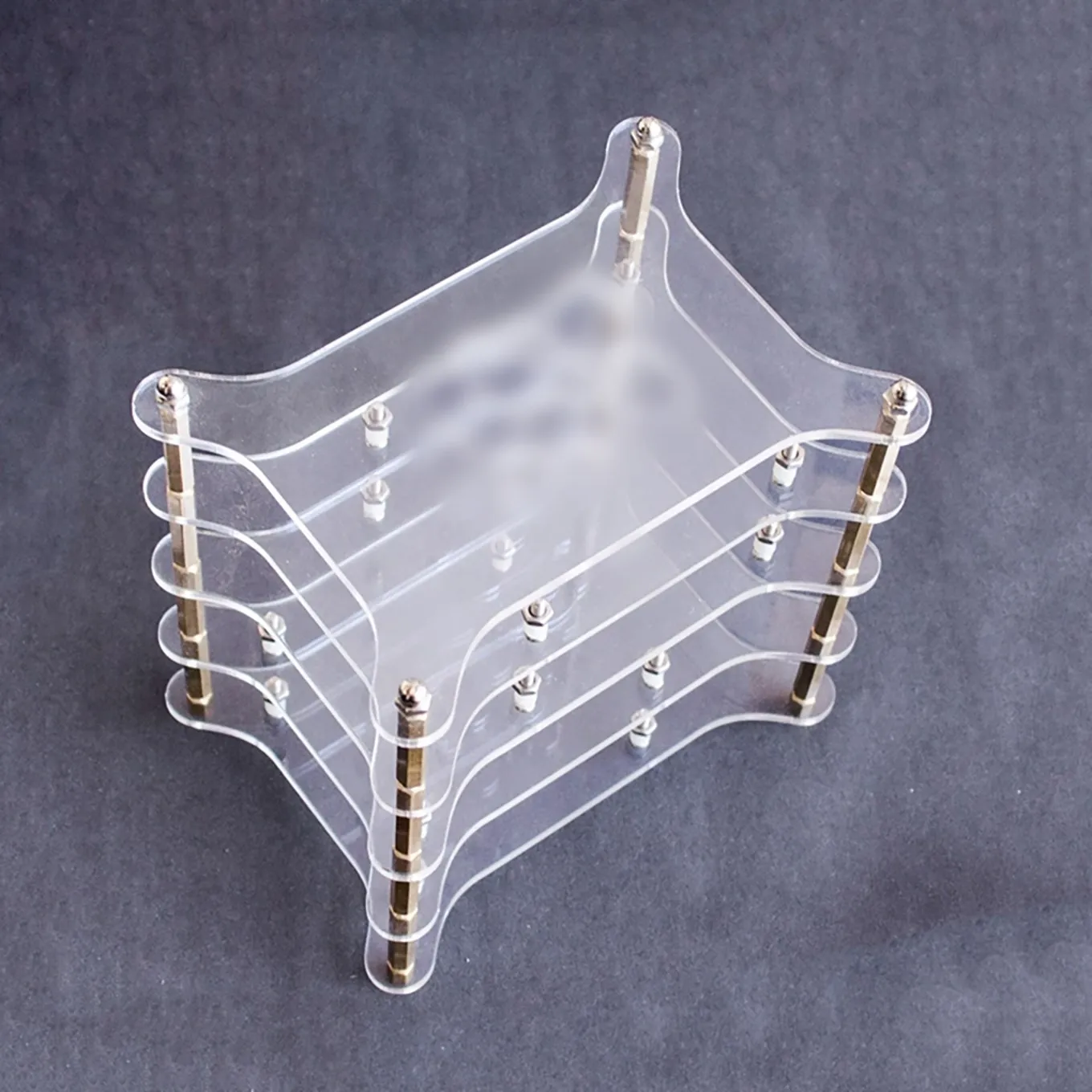 1 2 4-слойный прозрачный акриловый зеркальный корпус с логотипом для Raspberry Pi 3 и