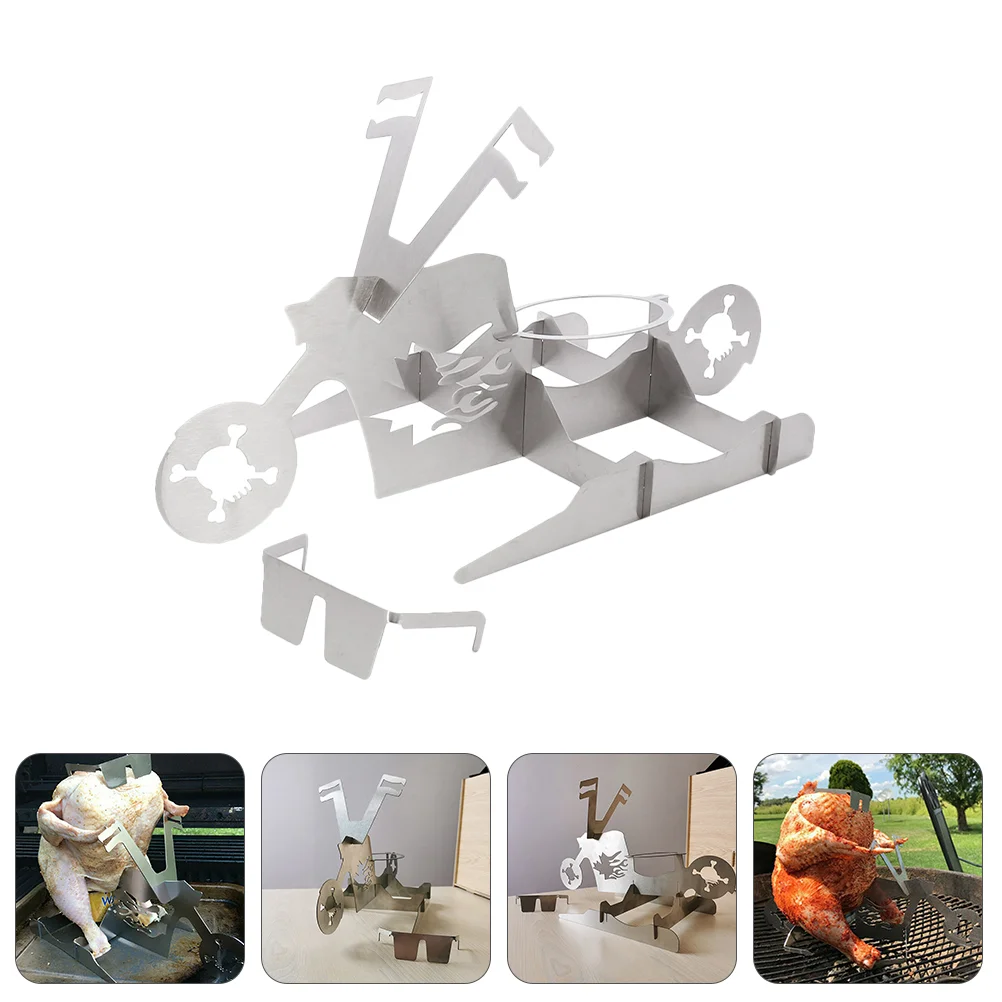 

Grill Chicken Holder Oven Beer Can Stand Poultry Roasting Rack Outdoor Grills Roasted Portable Duck Bbq Bakeware Roaster