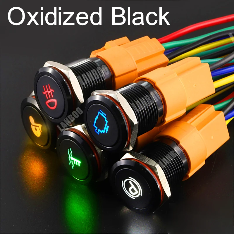 Кнопочный переключатель LANBOO из оксида алюминия 16 мм 19 22