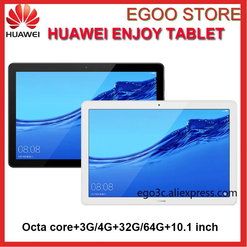 

Huawei Enjoy Tablet 10.1 Inch Kirin 659 Octa Core 3G RAM 32G ROM Wifi/LTE 5100mAh 1920 X 1200 Android 8.0 Tablet Android