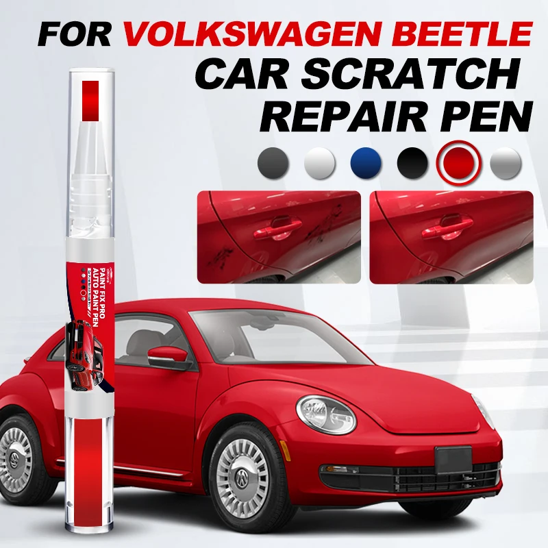 Фото Ручка-корректор OPRTAMG для ремонта лакокрасочного покрытия автомобиля Volkswagen Beetle, средство для удаления царапин, аксессуары для авто, серый LD7X B №1