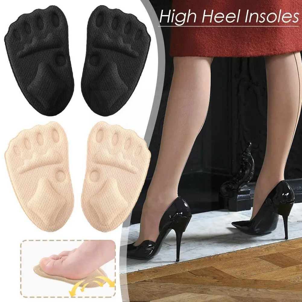 

Women Forefoot Pads Half Insoles Plantar Relief Comfortable Soft Foot Care Products Shock Absorption Shoe Pad For High Heel F7D8