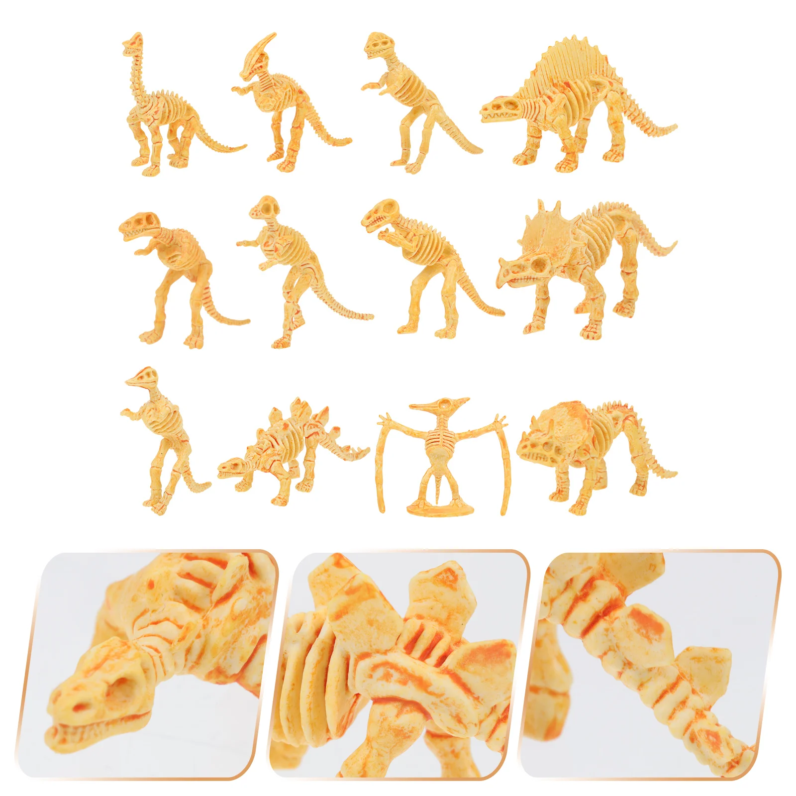

12Pcs Mini Dinosaurs Skeleton Models Playthings Lovely Dinosaurs Models