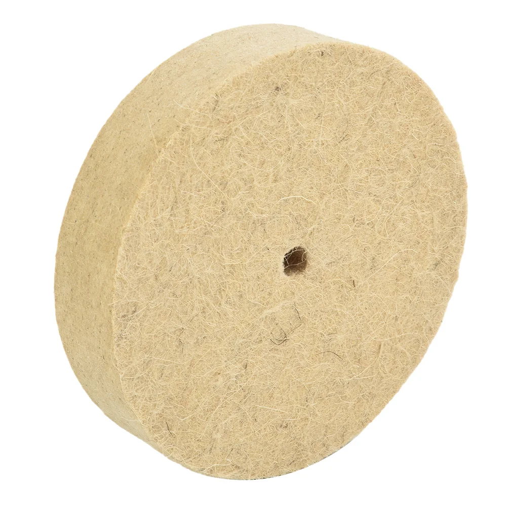 

5In Wool Felt Polishing Wheel 125mm White Grinding Wheel Buffing Pad For Polishing Of Stainless Steel Grinder Rotary Tool