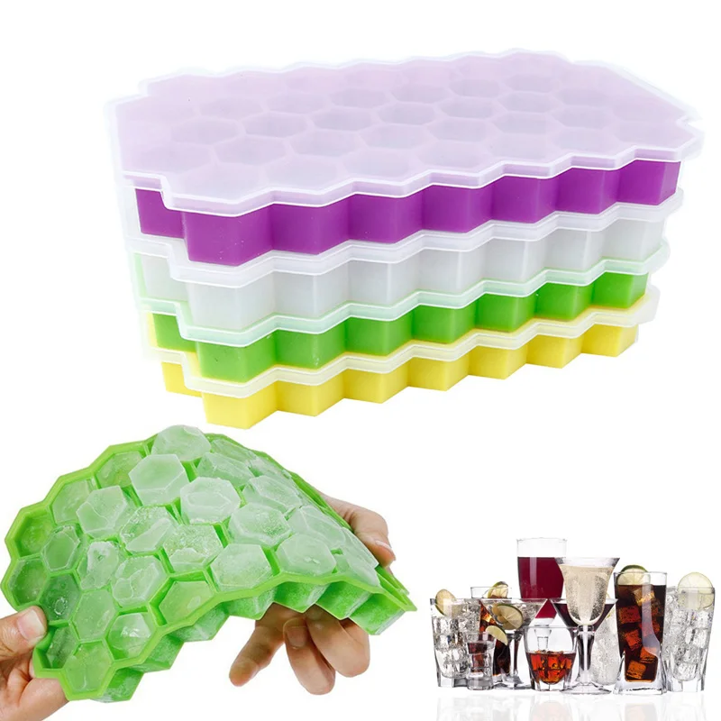 

Silicone Ice Mold Jelly Juice Mold Whiskey Accessories Kitchen Tools Ice Cube Maker Ice Cube Tray With Lid molde silicona