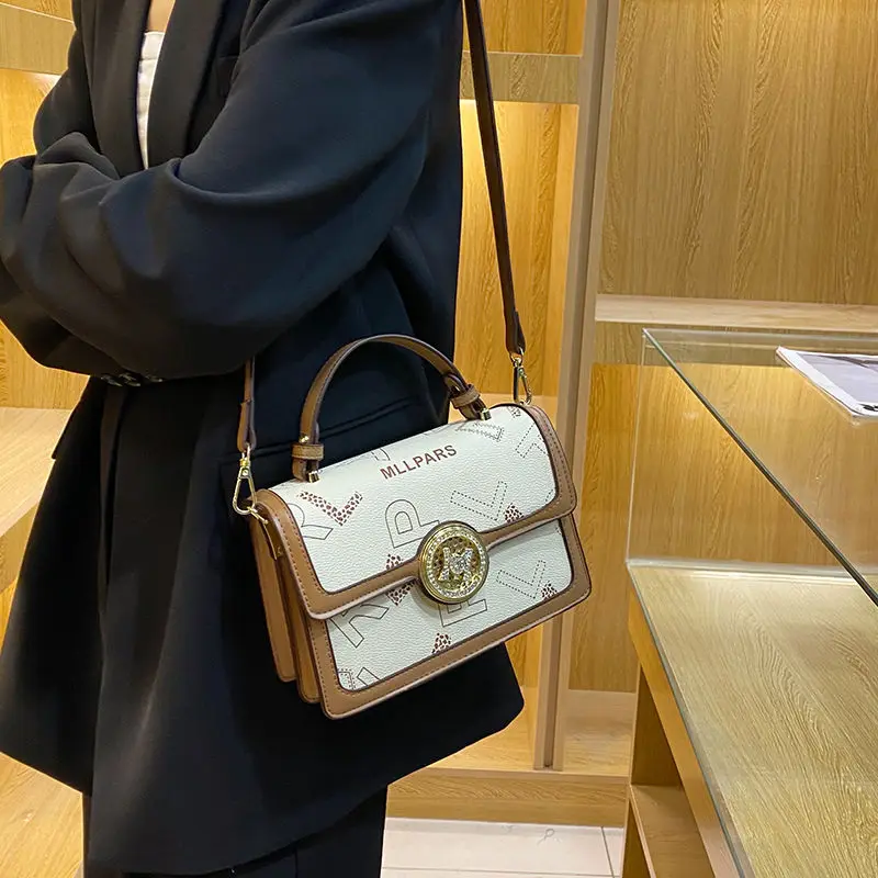 2023 New Fashion Versatile High Grade Printed Commuter Small Square Bag Handbag Single Shoulder Oblique Straddle Bag