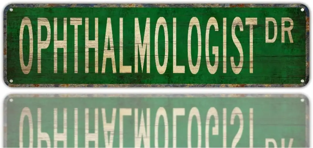 Винтажный декор настенные знаки офтальмолог подарок знак Настенный
