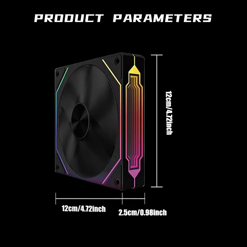 ШИМ-вентилятор охлаждения Prism 4RS для компьютера 12 см 4 контакта В